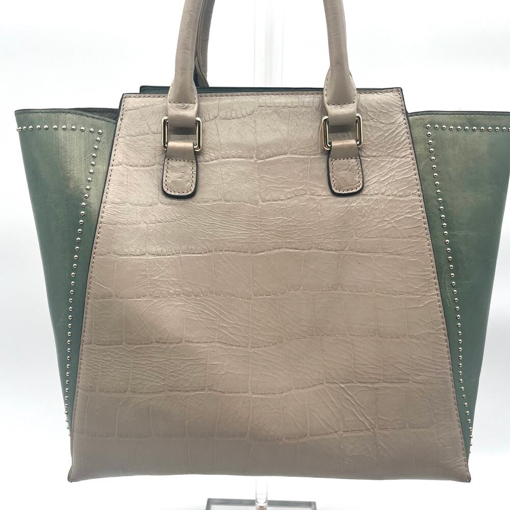 AMERI LEATHER Croc Print, Studded MorrisonTote Bag - image 4